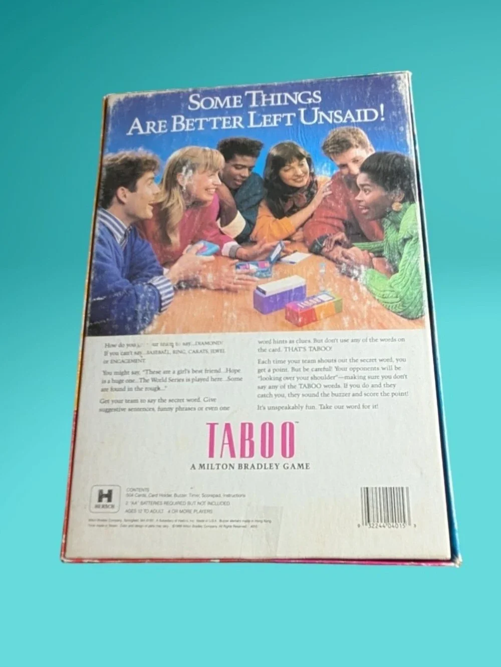 Vintage 1989 A Milton Bradley Taboo Game